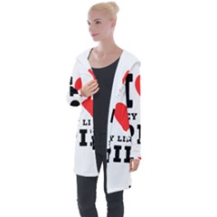 I Love Key Lime Pie Longline Hooded Cardigan by ilovewhateva