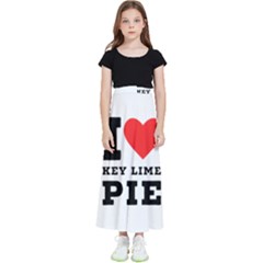 I Love Key Lime Pie Kids  Flared Maxi Skirt by ilovewhateva