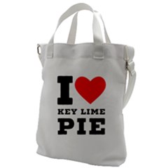 I Love Key Lime Pie Canvas Messenger Bag by ilovewhateva