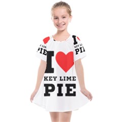 I Love Key Lime Pie Kids  Smock Dress by ilovewhateva