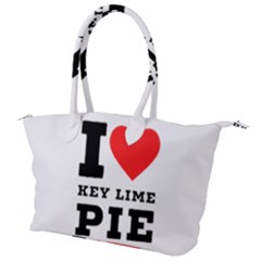 I Love Key Lime Pie Canvas Shoulder Bag by ilovewhateva