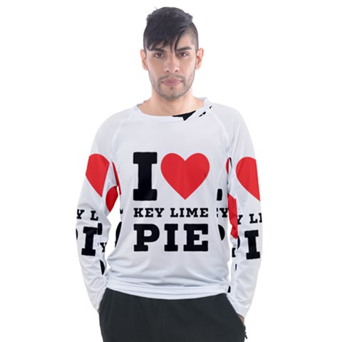 I Love Key Lime Pie Men s Long Sleeve Raglan Tee by ilovewhateva