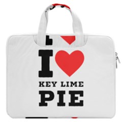 I Love Key Lime Pie Macbook Pro 16  Double Pocket Laptop Bag  by ilovewhateva