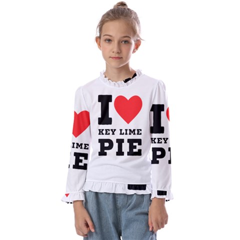 I Love Key Lime Pie Kids  Frill Detail Tee by ilovewhateva