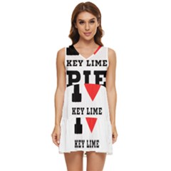 I Love Key Lime Pie Tiered Sleeveless Mini Dress by ilovewhateva