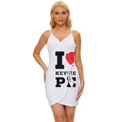 I Love Key Lime Pie Wrap Tie Front Dress by ilovewhateva