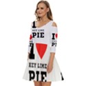 I love key lime pie Shoulder Cut Out Zip Up Dress View2