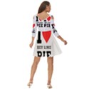 I love key lime pie Shoulder Cut Out Zip Up Dress View4