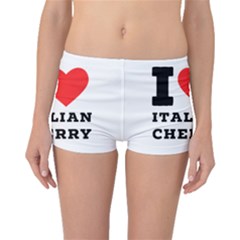 I Love Italian Cherry Boyleg Bikini Bottoms by ilovewhateva