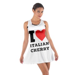 I Love Italian Cherry Cotton Racerback Dress by ilovewhateva