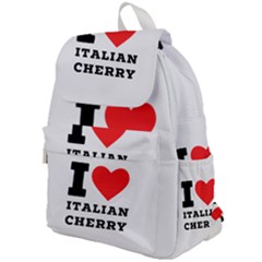 I Love Italian Cherry Top Flap Backpack by ilovewhateva