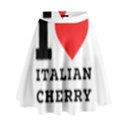 I love Italian cherry High Waist Skirt View1