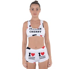 I Love Italian Cherry Racerback Boyleg Bikini Set by ilovewhateva