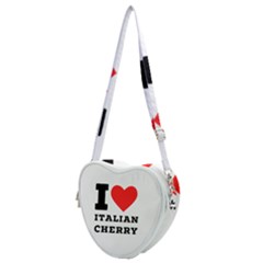 I Love Italian Cherry Heart Shoulder Bag by ilovewhateva