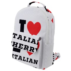 I Love Italian Cherry Flap Pocket Backpack (small) by ilovewhateva