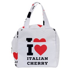 I Love Italian Cherry Boxy Hand Bag by ilovewhateva