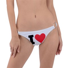 I Love Italian Cherry Ring Detail Bikini Bottoms by ilovewhateva