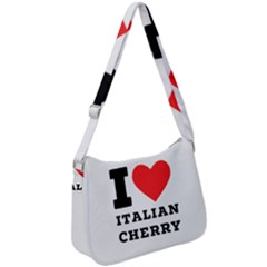 I Love Italian Cherry Zip Up Shoulder Bag by ilovewhateva