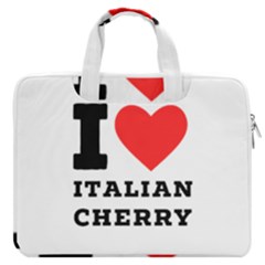 I Love Italian Cherry Macbook Pro 16  Double Pocket Laptop Bag  by ilovewhateva