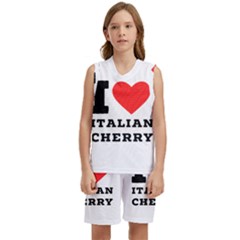 I Love Italian Cherry Kids  Basketball Mesh Set by ilovewhateva