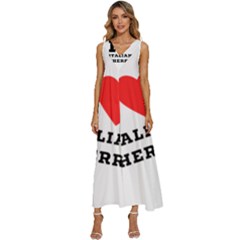 I Love Italian Cherry V-neck Sleeveless Loose Fit Overalls by ilovewhateva