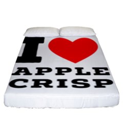 I Love Apple Crisp Fitted Sheet (king Size) by ilovewhateva