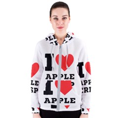 I Love Apple Crisp Women s Zipper Hoodie by ilovewhateva