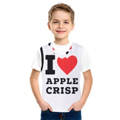 I Love Apple Crisp Kids  Basketball Tank Top by ilovewhateva