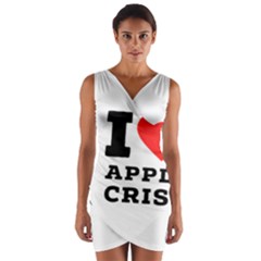 I Love Apple Crisp Wrap Front Bodycon Dress by ilovewhateva