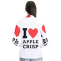 I love Apple crisp Drape Collar Cardigan View2