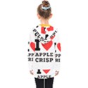 I love Apple crisp Kids  Double Breasted Button Coat View2