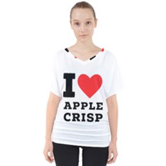 I Love Apple Crisp V-neck Dolman Drape Top by ilovewhateva