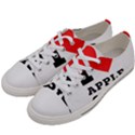 I love Apple crisp Men s Low Top Canvas Sneakers View2