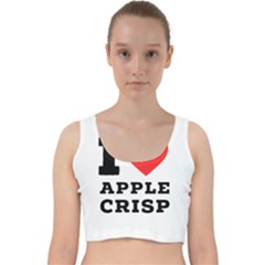 I Love Apple Crisp Velvet Racer Back Crop Top by ilovewhateva