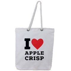 I Love Apple Crisp Full Print Rope Handle Tote (large) by ilovewhateva