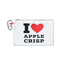 I Love Apple Crisp Canvas Cosmetic Bag (small) by ilovewhateva