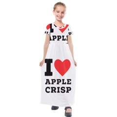 I Love Apple Crisp Kids  Short Sleeve Maxi Dress by ilovewhateva