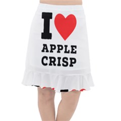 I Love Apple Crisp Fishtail Chiffon Skirt by ilovewhateva