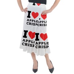 I Love Apple Crisp Midi Mermaid Skirt by ilovewhateva