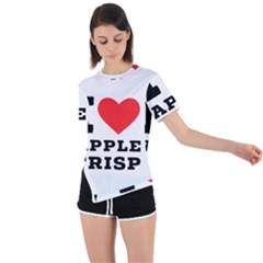 I Love Apple Crisp Asymmetrical Short Sleeve Sports Tee by ilovewhateva