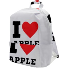 I Love Apple Crisp Zip Up Backpack by ilovewhateva