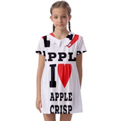 I Love Apple Crisp Kids  Asymmetric Collar Dress by ilovewhateva