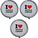 I love Apple crisp Mini Round Pill Box (Pack of 3) View1