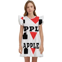 I Love Apple Crisp Kids  Winged Sleeve Dress by ilovewhateva