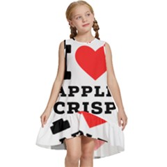 I Love Apple Crisp Kids  Frill Swing Dress by ilovewhateva