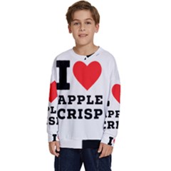 I Love Apple Crisp Kids  Long Sleeve Jersey by ilovewhateva