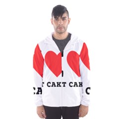 I Love Hot Cakes Men s Hooded Windbreaker by ilovewhateva