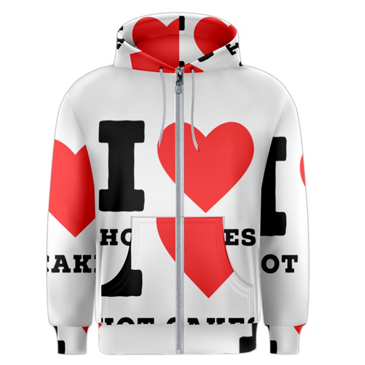 I love hot cakes Men s Zipper Hoodie