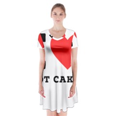 I Love Hot Cakes Short Sleeve V-neck Flare Dress by ilovewhateva