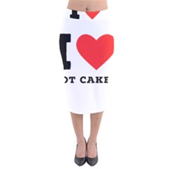 I Love Hot Cakes Velvet Midi Pencil Skirt by ilovewhateva